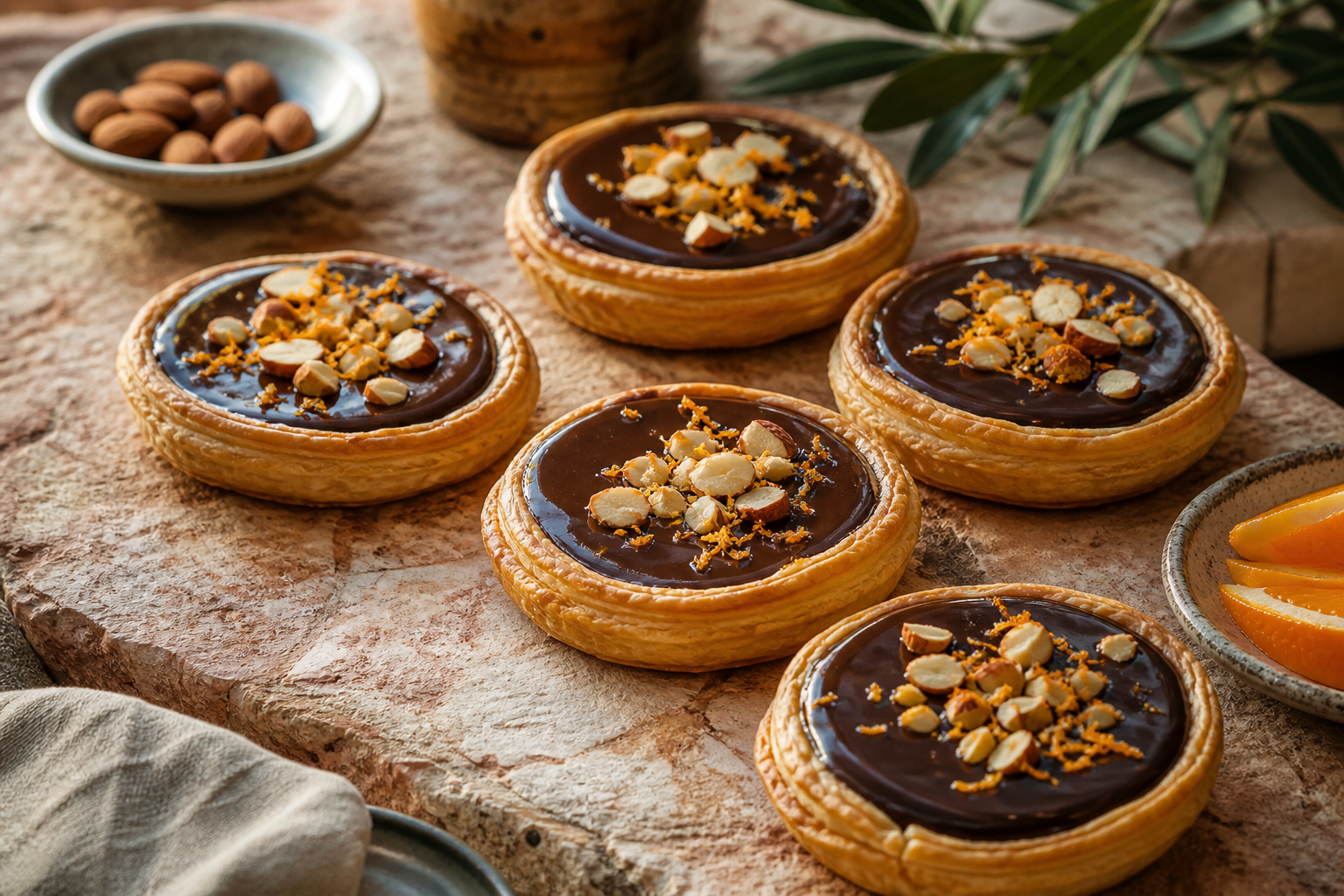 Tartelette au chocolat feuilletée : recette facile et