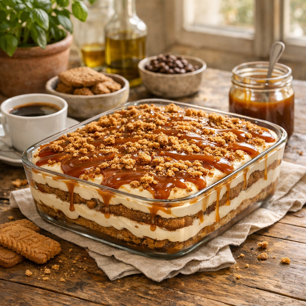 Tiramisu caramel Spéculoos : la Recette qui tient