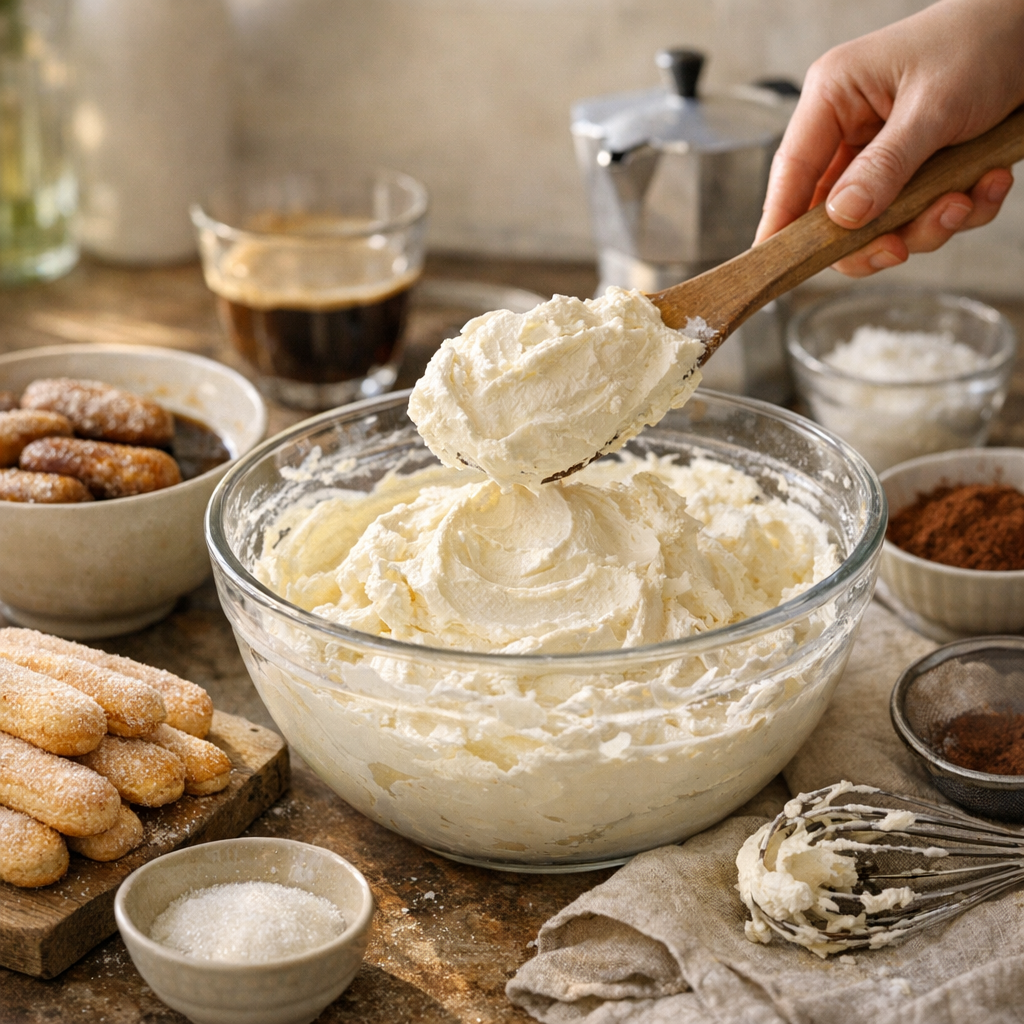 Préparation : pourquoi plus de mascarpone peut faire gagner du temps