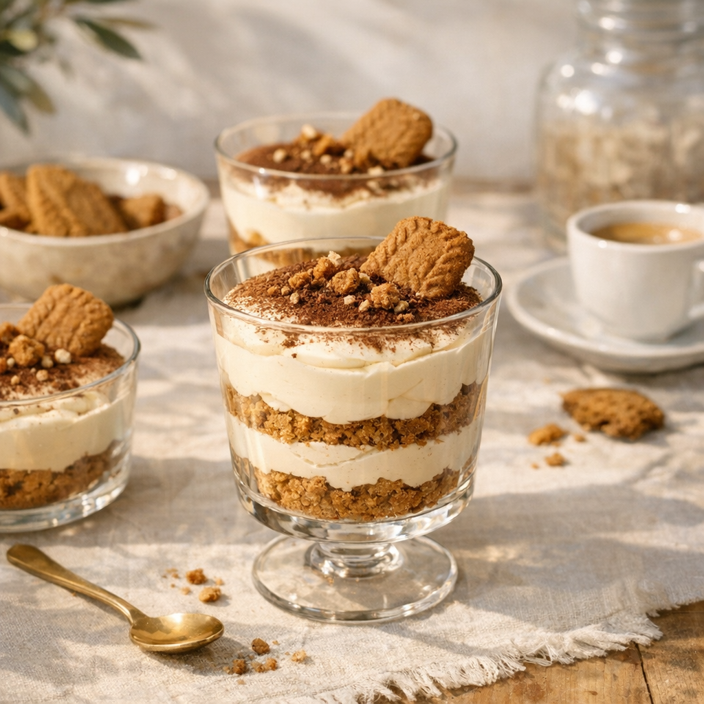 Tiramisu spéculoos en Verrine : portions et tenue